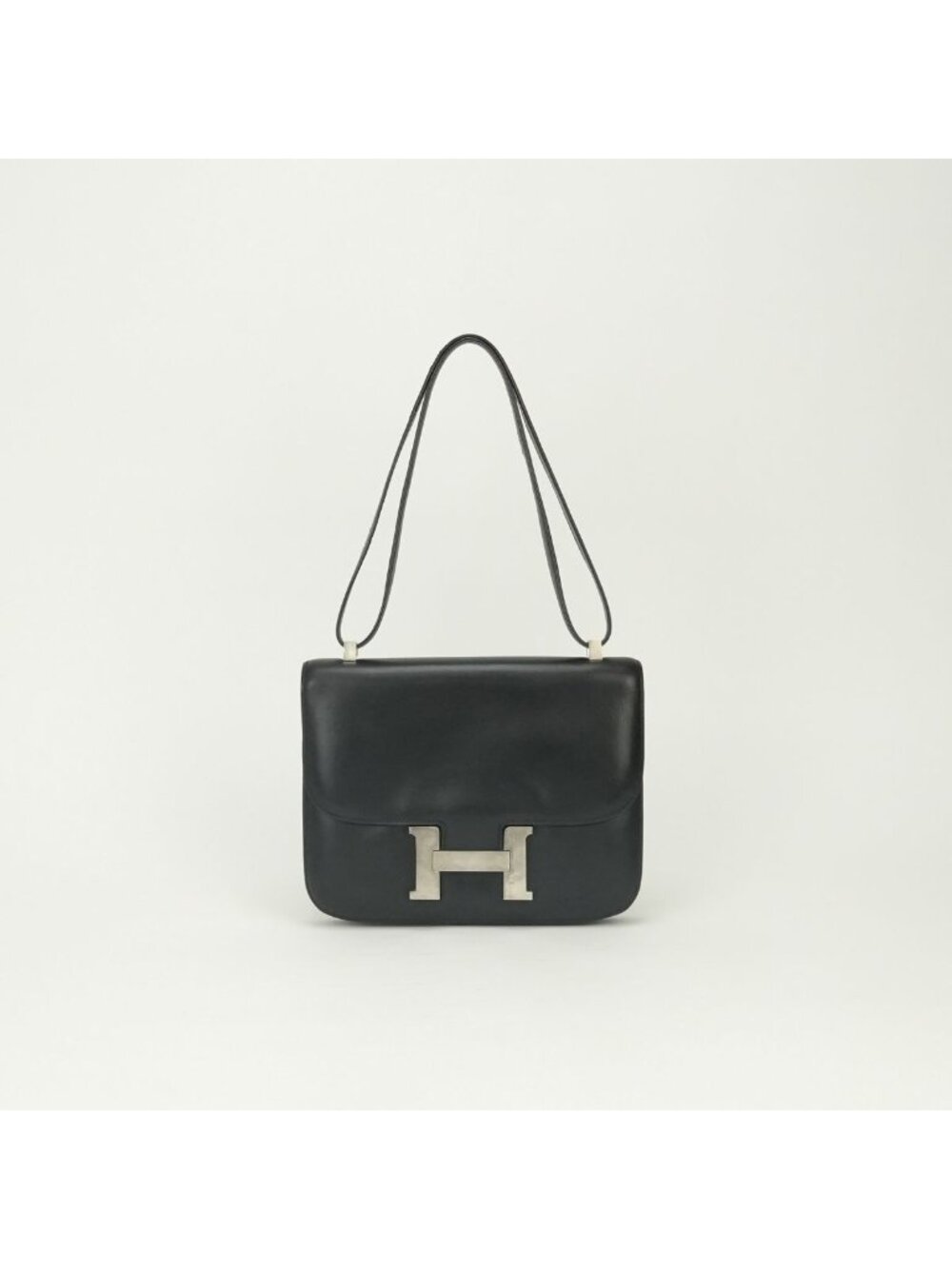 Hermes Constance 23 Shoulder Bag Box Calf Noir Black Silver